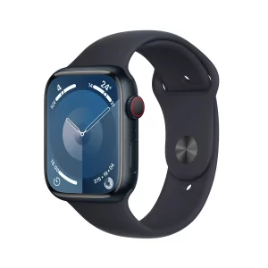 Kontrolsat - Apple Watch Series 9 GPS + Cellular Alumínio Meia-Noite | Bracelete Sport Meia-Noite - S/M (45mm)