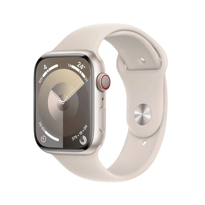 Kontrolsat - Apple Watch Series 9 GPS + Cellular Aluminum Starlight | Starlight Sport Bracelet - S/M (45mm) Kontrolsat - Apple Watch Series 9 GPS + Cellular Aluminum Starlight | Starlight Sport Bracelet - S/M (45mm)