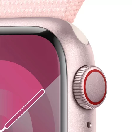 Kontrolsat - Apple Watch Series 9 GPS + Cellular Aluminum Pink | Light Pink Sport Loop Strap (41mm) Kontrolsat - Apple Watch Series 9 GPS + Cellular Aluminum Pink | Light Pink Sport Loop Strap (41mm)