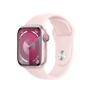 Kontrolsat - Apple Watch Series 9 GPS + Cellular Aluminum Pink | Light Pink Sport Bracelet - S/M (41mm)