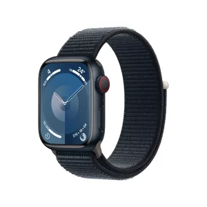 Kontrolsat - Apple Watch Series 9 GPS + Cellular Midnight Aluminum | Sport Loop Midnight Bracelet (41mm)