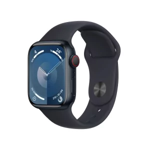Kontrolsat - Apple Watch Series 9 GPS + Cellular Alumínio Meia-Noite | Bracelete Sport Meia-Noite - M/L (41mm)