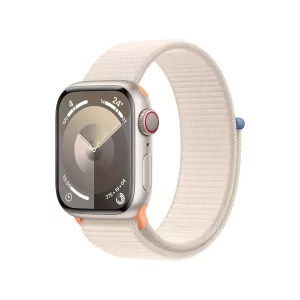 Kontrolsat - Apple Watch Series 9 GPS + Cellular Alumínio Luz das Estrelas | Bracelete Sport Loop Luz das Estrelas (41mm)