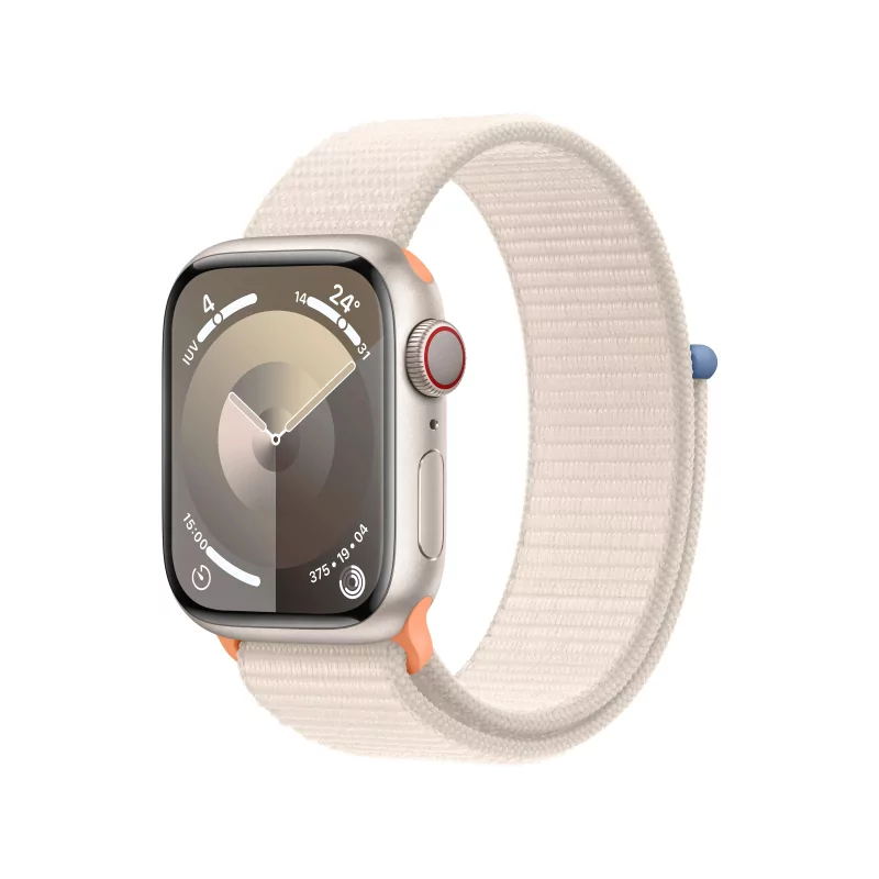 Kontrolsat - Apple Watch Series 9 GPS + Cellular Aluminum Starlight | Sport Loop Starlight Bracelet (41mm) Kontrolsat - Apple Watch Series 9 GPS + Cellular Aluminum Starlight | Sport Loop Starlight Bracelet (41mm)