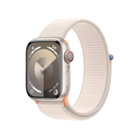 Kontrolsat - Apple Watch Series 9 GPS + Cellular Aluminum Starlight | Sport Loop Starlight Bracelet (41mm) Kontrolsat - Apple Watch Series 9 GPS + Cellular Aluminum Starlight | Sport Loop Starlight Bracelet (41mm)