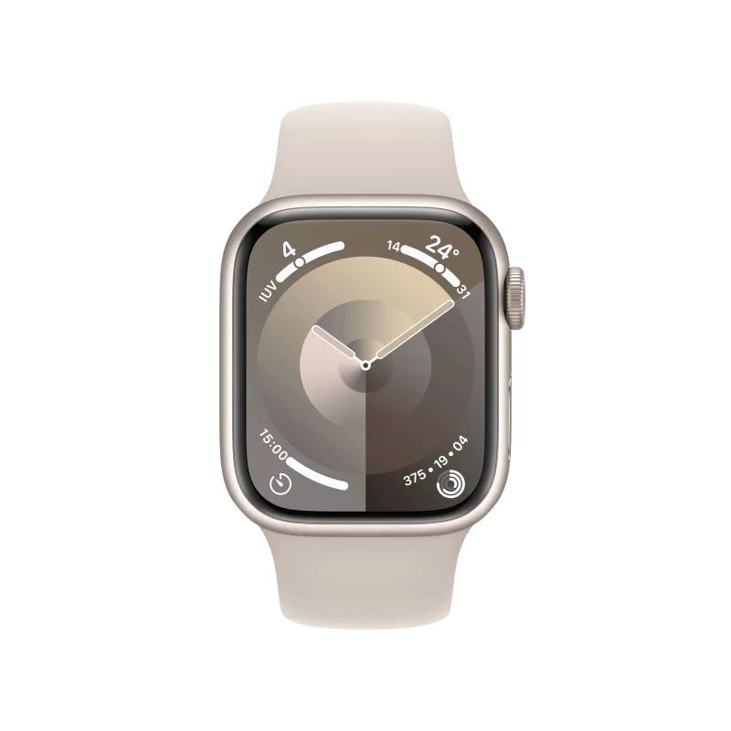 Kontrolsat - Apple Watch Series 9 GPS + Cellular Alumínio Luz das Estrelas | Bracelete Sport Luz das Estrelas - S/M (41mm)