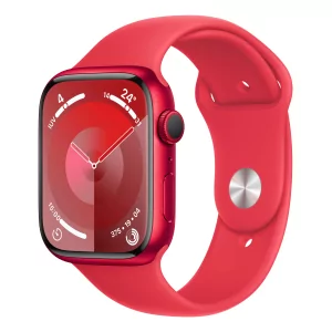 Kontrolsat - Apple Watch Series 9 GPS Alumínio Red | Bracelete Sport Red - M/L (45mm)