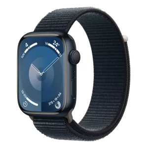 Kontrolsat - Apple Watch Series 9 GPS Midnight Aluminum | Sport Loop Midnight Bracelet (45mm)