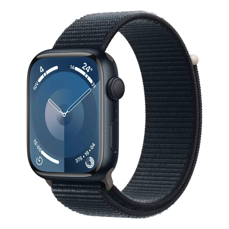 Kontrolsat - Apple Watch Series 9 GPS Midnight Aluminum | Sport Loop Midnight Bracelet (45mm) Kontrolsat - Apple Watch Series 9 GPS Midnight Aluminum | Sport Loop Midnight Bracelet (45mm)