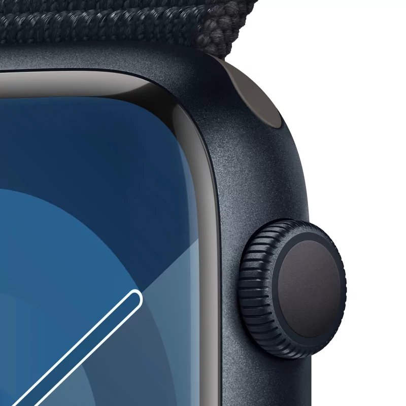 Kontrolsat - Apple Watch Series 9 GPS Midnight Aluminum | Sport Loop Midnight Bracelet (45mm)