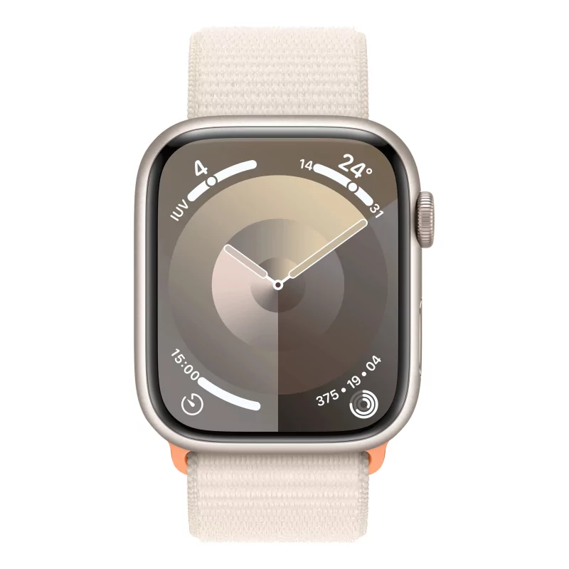 Kontrolsat - Apple Watch Series 9 GPS Alumínio Luz das Estrelas | Bracelete Sport Loop Luz das Estrelas (45mm)