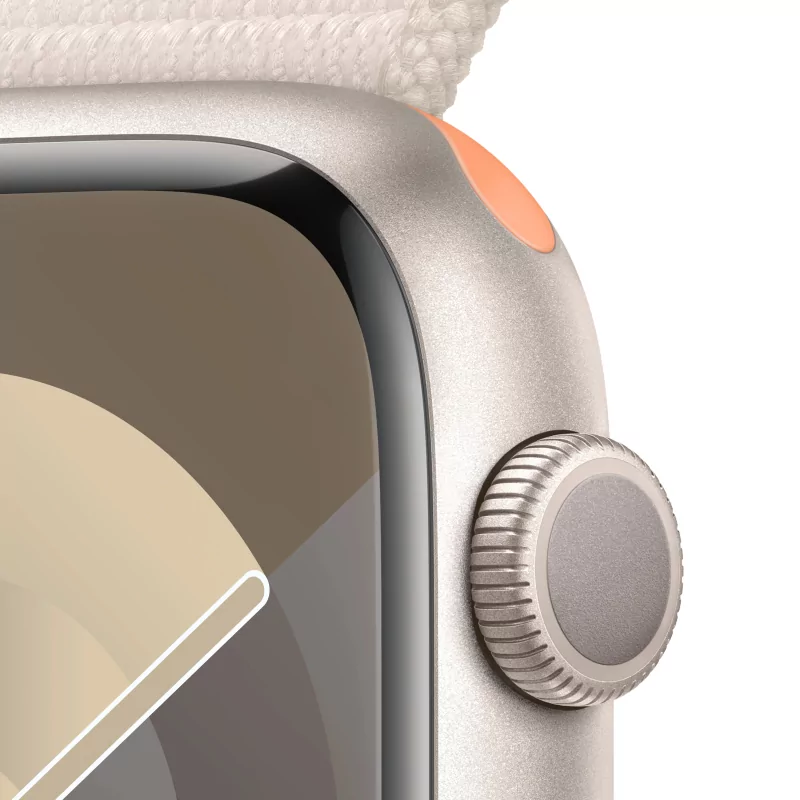 Kontrolsat - Apple Watch Series 9 GPS Alumínio Luz das Estrelas | Bracelete Sport Loop Luz das Estrelas (45mm)