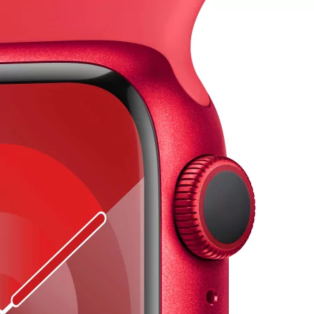 Kontrolsat - Apple Watch Series 9 GPS Aluminum Red | Sport Red Strap - S/M (41mm) Kontrolsat - Apple Watch Series 9 GPS Aluminum Red | Sport Red Strap - S/M (41mm)