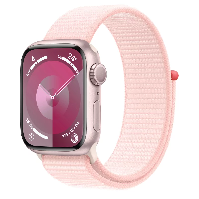 Kontrolsat - Apple Watch Series 9 GPS Aluminum Pink | Light Pink Sport Loop Strap (41mm) Kontrolsat - Apple Watch Series 9 GPS Aluminum Pink | Light Pink Sport Loop Strap (41mm)