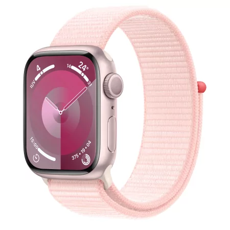 Kontrolsat - Apple Watch Series 9 GPS Aluminum Pink | Light Pink Sport Loop Strap (41mm) Kontrolsat - Apple Watch Series 9 GPS Aluminum Pink | Light Pink Sport Loop Strap (41mm)