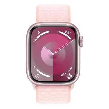 Kontrolsat - Apple Watch Series 9 GPS Aluminum Pink | Light Pink Sport Loop Strap (41mm) Kontrolsat - Apple Watch Series 9 GPS Aluminum Pink | Light Pink Sport Loop Strap (41mm)