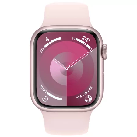Kontrolsat - Apple Watch Series 9 GPS Aluminum Pink | Light Pink Sport Strap - M/L (41mm) Kontrolsat - Apple Watch Series 9 GPS Aluminum Pink | Light Pink Sport Strap - M/L (41mm)