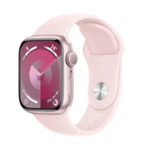 Kontrolsat - Apple Watch Series 9 GPS Aluminum Pink | Light Pink Sport Bracelet - S/M (41mm)