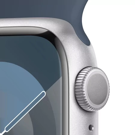 Kontrolsat - Apple Watch Series 9 GPS Aluminum Silver | Trovoada Blue Sport Bracelet - S/M (41mm) Kontrolsat - Apple Watch Series 9 GPS Aluminum Silver | Trovoada Blue Sport Bracelet - S/M (41mm)