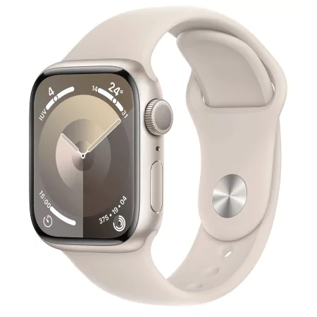 Kontrolsat - Apple Watch Series 9 GPS Starlight Aluminum | Starlight Sport Bracelet - M/L (41mm) Kontrolsat - Apple Watch Series 9 GPS Starlight Aluminum | Starlight Sport Bracelet - M/L (41mm)