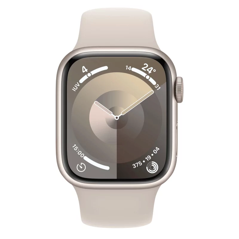 Kontrolsat - Apple Watch Series 9 GPS Starlight Aluminum | Starlight Sport Bracelet - M/L (41mm)