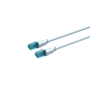Kontrolsat - Cabo de Rede RJ45 UTP Vention - Cat5e - 75cm - Branco e Azul - VAP-A10-S075