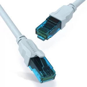 Kontrolsat - RJ45 UTP Vention Network Cable - Cat5e - 1M - White and Blue - VAP-A10-S100