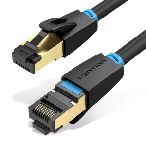 Kontrolsat - RJ45 SFTP Vention Network Cable - Cat8 - 1M - Black - IKABH