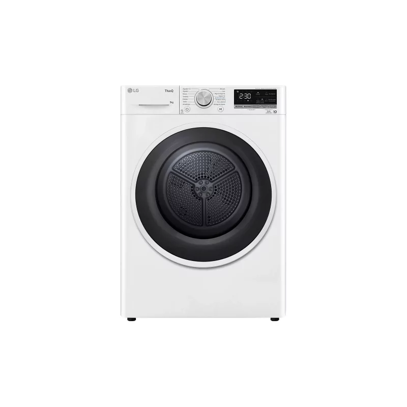 Kontrolsat - LG Clothes Dryer - 9Kg - Heat Pump - Class B - White - RH90V5AV6N Kontrolsat - LG Clothes Dryer - 9Kg - Heat Pump - Class B - White - RH90V5AV6N