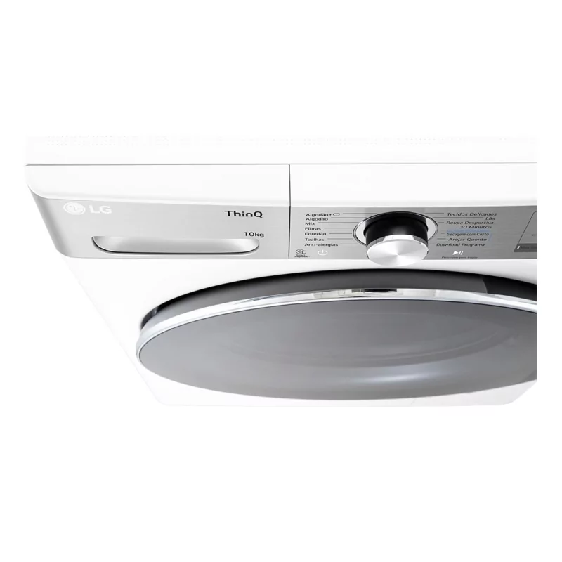Kontrolsat - Máquina de Secar Roupa LG - 10Kg - Bomba de Calor - Classe A - Branca - RH10V9AV2WR