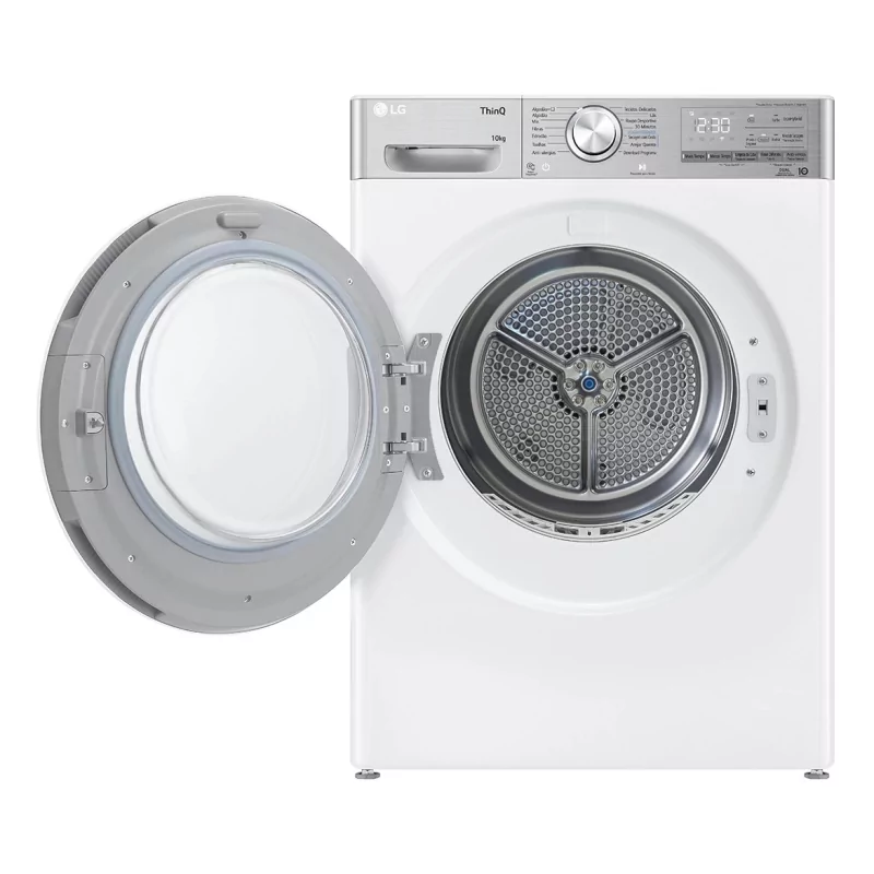 Kontrolsat - Máquina de Secar Roupa LG - 10Kg - Bomba de Calor - Classe A - Branca - RH10V9AV2WR
