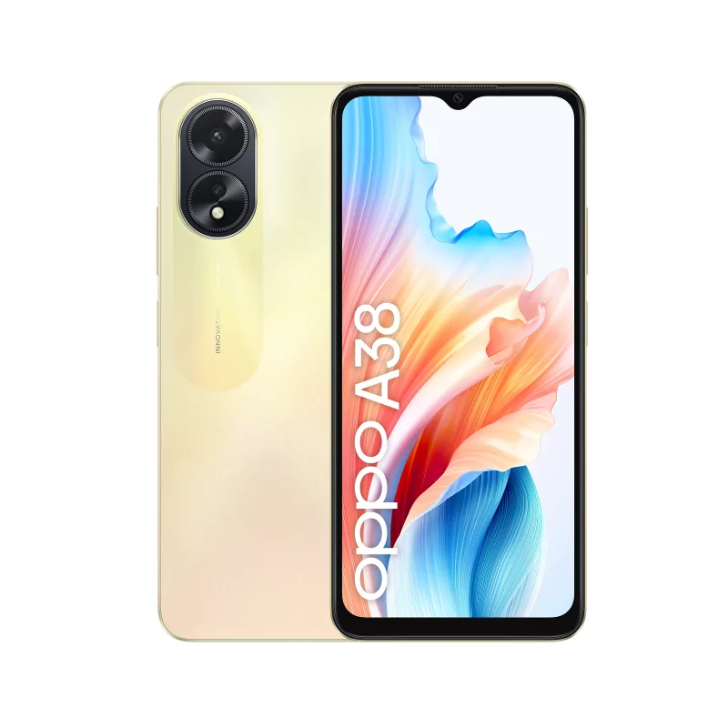 Kontrolsat - Smartphone OPPO A38 - 4GB/128GB - Ouro - (6.56'' - Dual SIM - 5000 mAh )