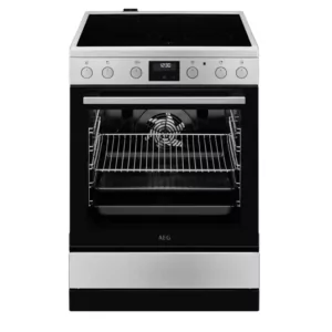 Kontrolsat - Fogão c/ Placa Vitrocerâmica AEG - 10300W - 73L - 4 Zonas - Classe A - Inox - CCB6642BBM