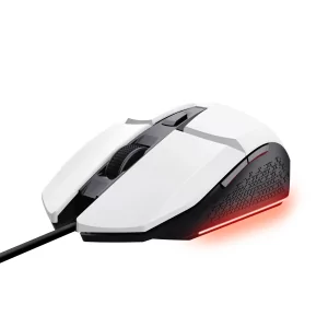 Kontrolsat - Rato Gaming Trust - 6400 DPI - 60 IPS - RGB - Branco - GXT 109W FELOX