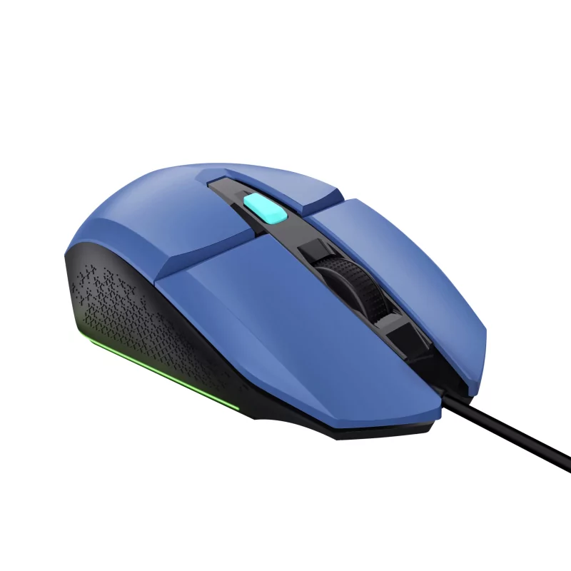 Kontrolsat - Rato Gaming Trust - 6400 DPI - 60 IPS - RGB - Azul - GXT 109 FELOX