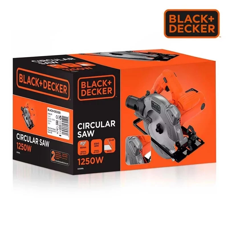 Kontrolsat - Black+Decker Circular Saw - 1250W - CS1250L-QS