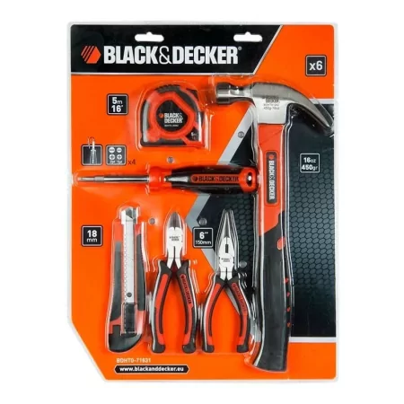 Kontrolsat - Conjunto de 6 Ferramentas Black&Decker BDHT0-71631 - Kit Completo Prático Kontrolsat - Conjunto de 6 Ferramentas Black&Decker BDHT0-71631 - Kit Completo Prático
