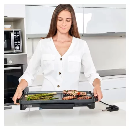 Kontrolsat - Grelhador de Placa Mista Black+Decker 2000W - 49x27cm - BXGD2200E Kontrolsat - Grelhador de Placa Mista Black+Decker 2000W - 49x27cm - BXGD2200E