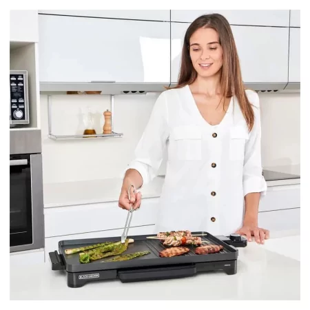 Kontrolsat - Grelhador de Placa Mista Black+Decker 2000W - 49x27cm - BXGD2200E Kontrolsat - Grelhador de Placa Mista Black+Decker 2000W - 49x27cm - BXGD2200E