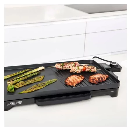 Kontrolsat - Grelhador de Placa Mista Black+Decker 2000W - 49x27cm - BXGD2200E Kontrolsat - Grelhador de Placa Mista Black+Decker 2000W - 49x27cm - BXGD2200E
