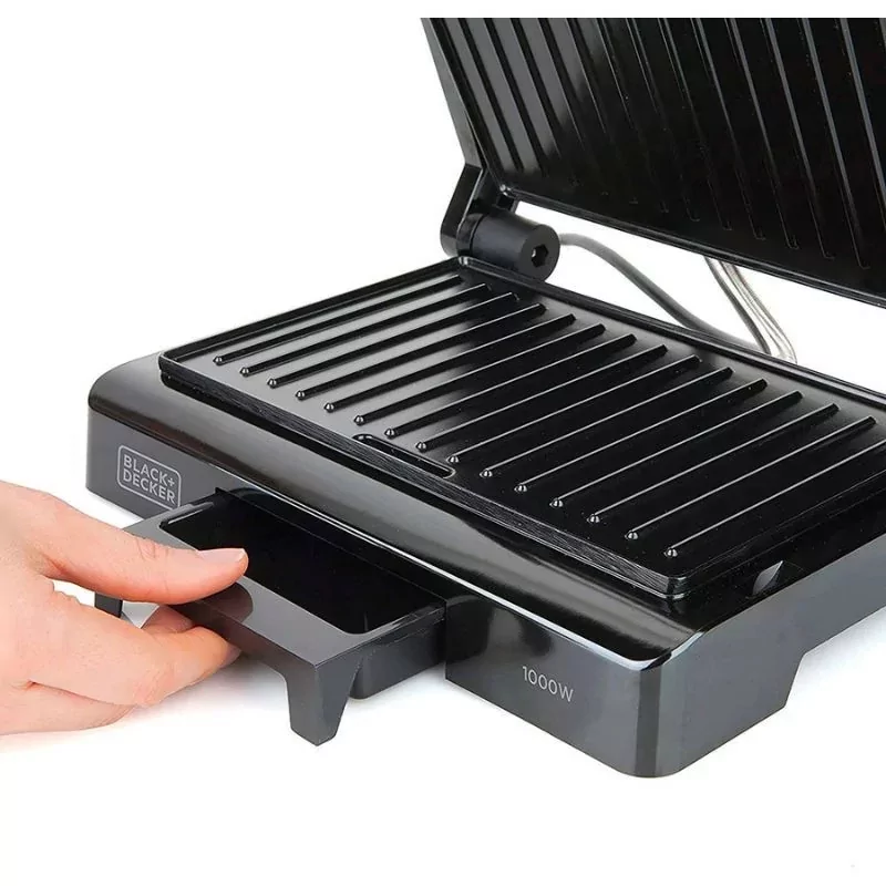 Kontrolsat - Grelhador Sandwhicheira Black+Decker 1000W - BXGR1000E