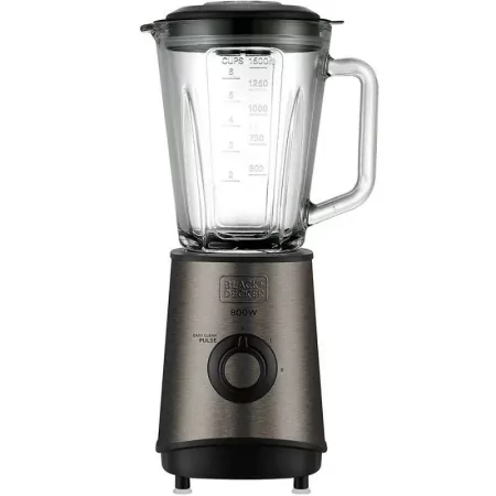 Kontrolsat - Black+Decker 800W Blender - 1.5L Glass Jar - BXJB800E Kontrolsat - Black+Decker 800W Blender - 1.5L Glass Jar - BXJB800E