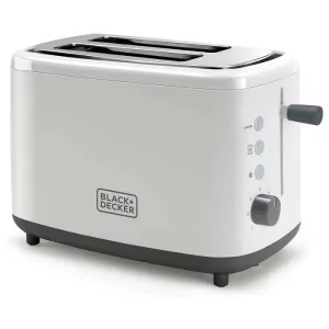Kontrolsat - Torradeira Black+Decker 820W - 2 Fendas - 7 Níveis - Branca -BXTO820E 