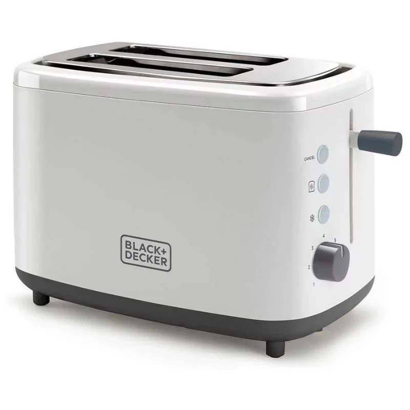 Kontrolsat - Black+Decker 820W Toaster - 2 Slots - 7 Levels - White - BXTO820E Kontrolsat - Black+Decker 820W Toaster - 2 Slots - 7 Levels - White - BXTO820E