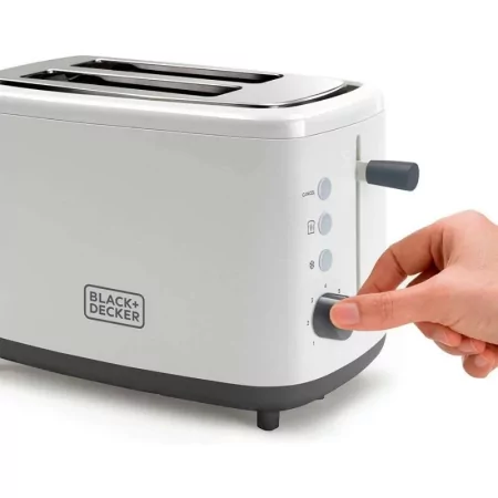 Kontrolsat - Black+Decker 820W Toaster - 2 Slots - 7 Levels - White - BXTO820E Kontrolsat - Black+Decker 820W Toaster - 2 Slots - 7 Levels - White - BXTO820E