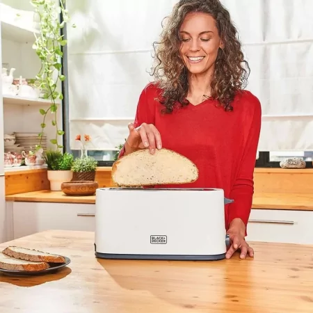 Kontrolsat - Black+Decker 1-Slot Toaster - 1000W - 7 Levels - White - BXTO1001E Kontrolsat - Black+Decker 1-Slot Toaster - 1000W - 7 Levels - White - BXTO1001E
