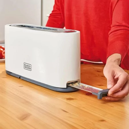 Kontrolsat - Black+Decker 1-Slot Toaster - 1000W - 7 Levels - White - BXTO1001E Kontrolsat - Black+Decker 1-Slot Toaster - 1000W - 7 Levels - White - BXTO1001E