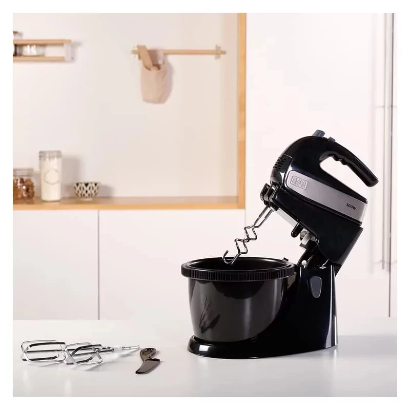 Kontrolsat - Black+Decker 500W Stand Mixer - 2.5L Rotating Bowl - BXMXA500E