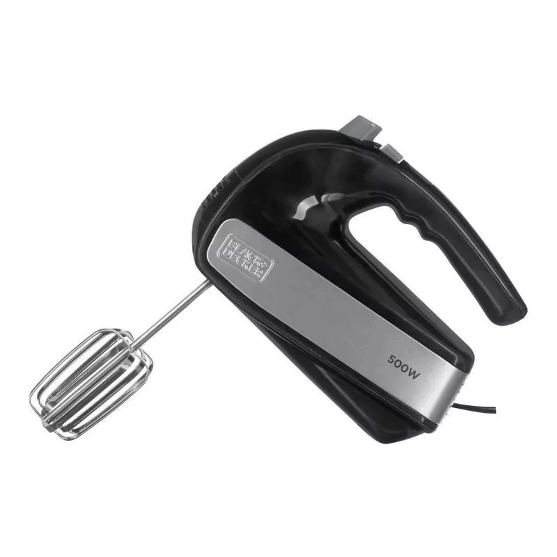 Kontrolsat - Black & Decker 500W Stand Mixer - 5 Speeds, Black/Stainless Steel - BXMX500E
