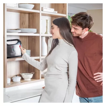 Kontrolsat - Sandwich Maker Grill Black & Decker - 750W - Brown and Black - BXSA752E Kontrolsat - Sandwich Maker Grill Black & Decker - 750W - Brown and Black - BXSA752E